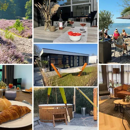 Hébergement de vacances Luxe 4- Persoons Veluwelodge Met Hottub In Ermelo!